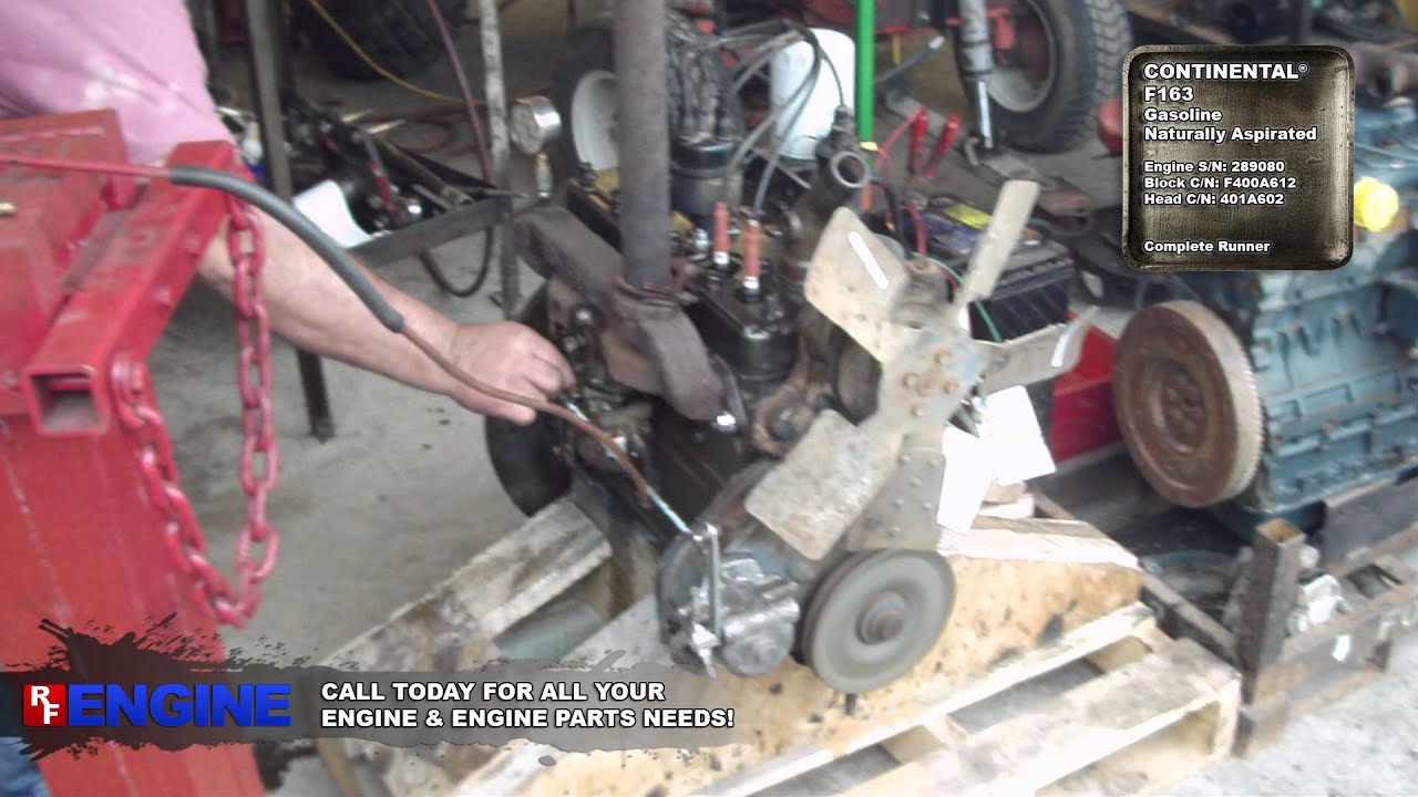 7510394GN CONTINENTAL F163 COMPLETE RUNNING ENGINE YouTube 7510394GN CONTINENTAL F163 COMPLETE RUNNING ENGINE YouTube