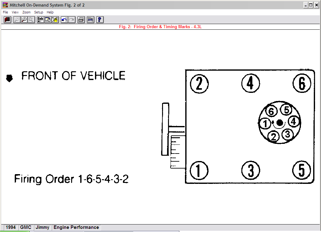 I Need To Know What The Firing Order Is For A 1994 GMC Jimmy 4 3 Vortec I Need To Know What The Firing Order Is For A 1994 GMC Jimmy 4 3 Vortec