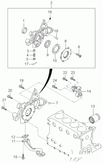 Engine Shuma II Sephia II Mentor II Spectra Passenger 1998 Kia 